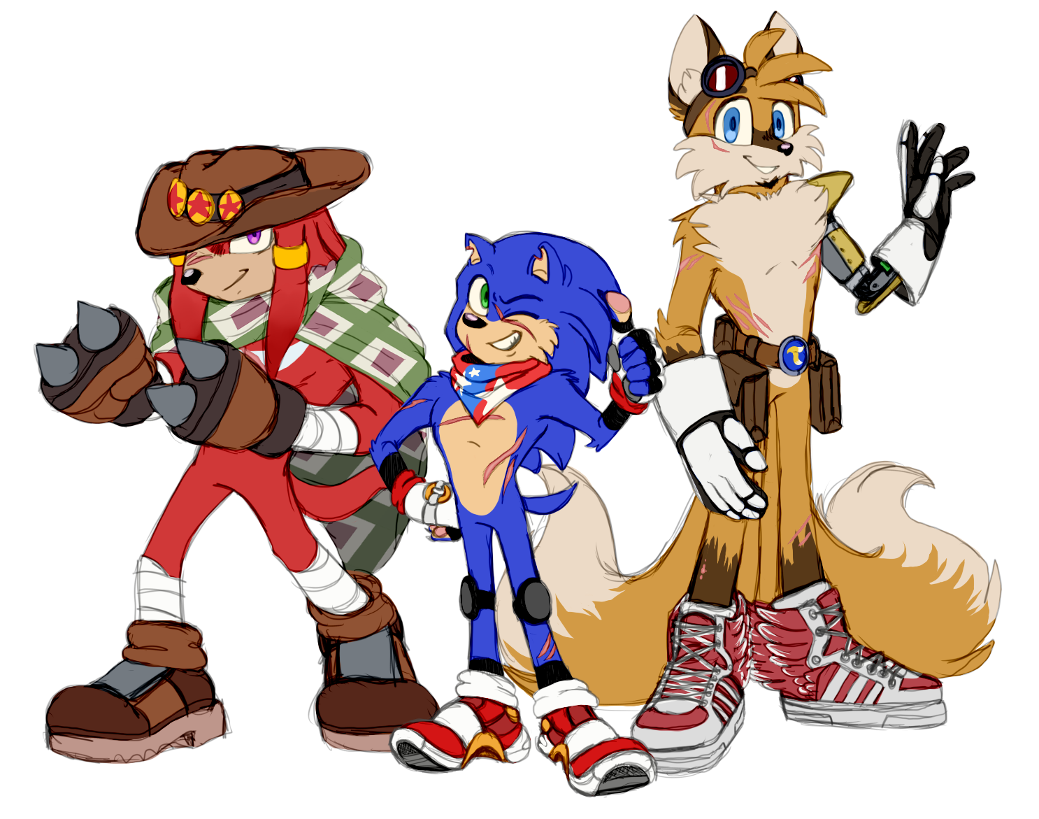 Sonic and Friends by the-Real-Atomic52 -- Fur Affinity [dot] net