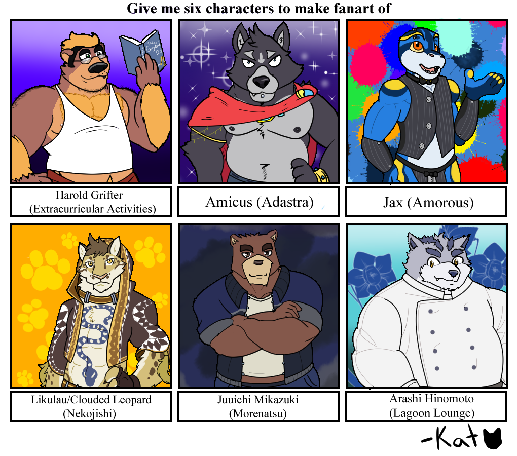 Six Fanarts Round 2 by AnonymousKat -- Fur Affinity [dot] net