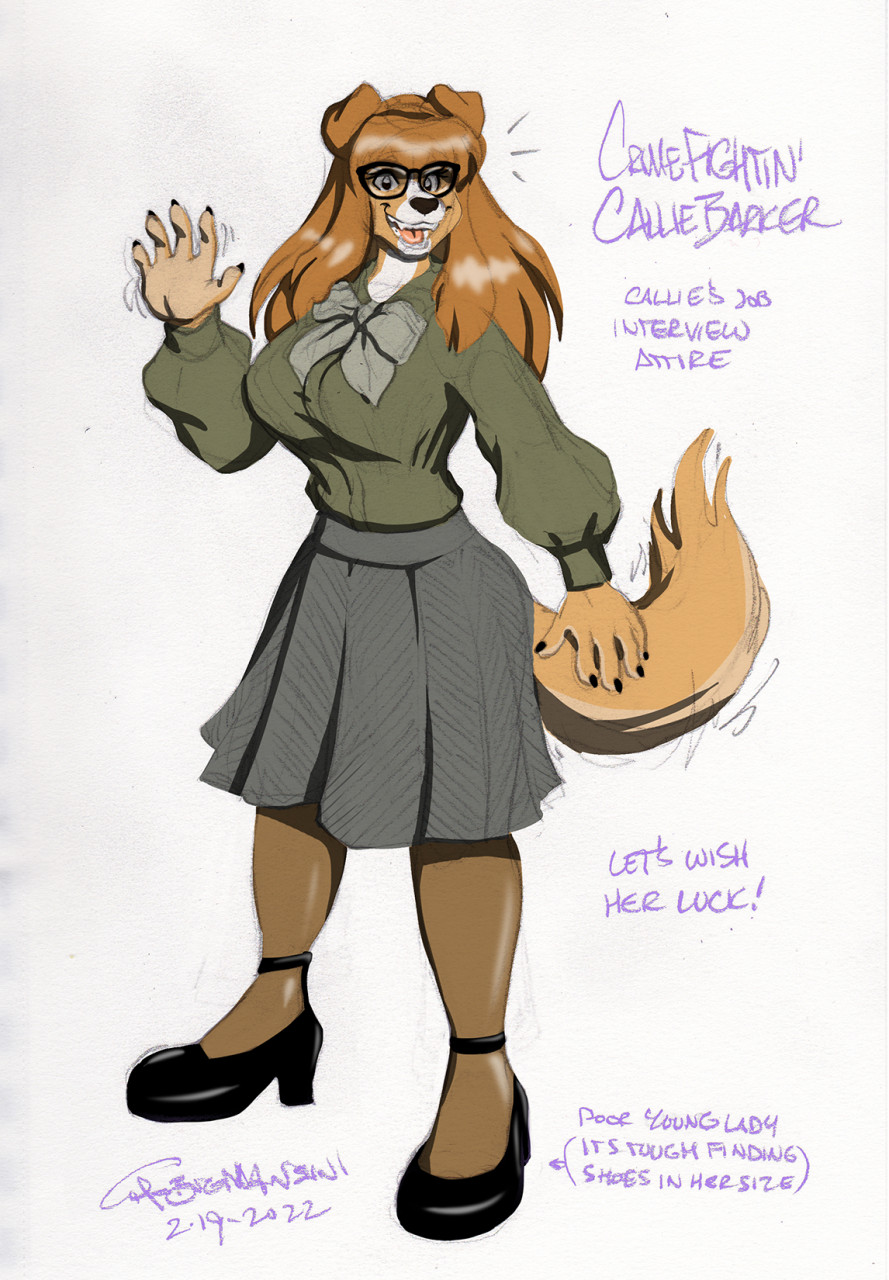 CFCB - Callie Barker, Job Interview Attire by TheBigMansini -- Fur ...