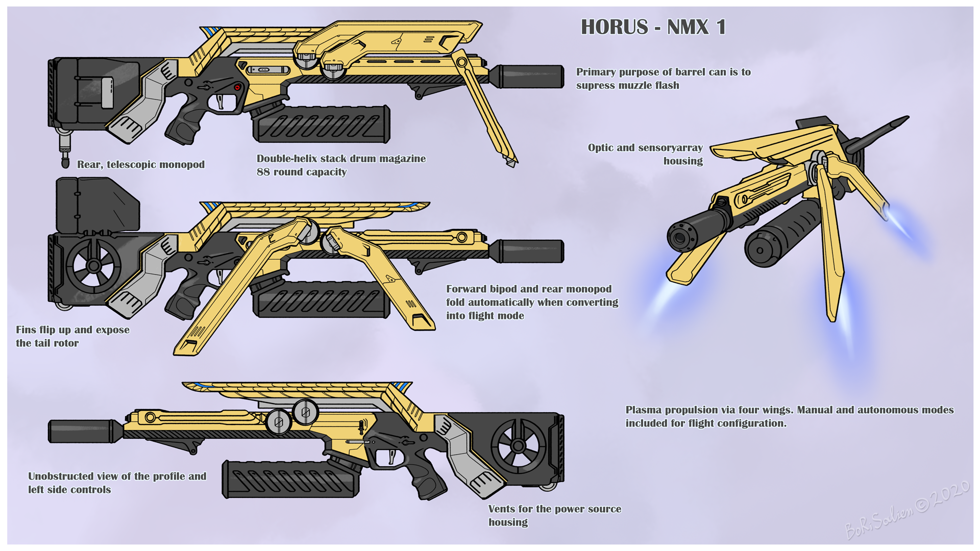 Horus Drone Sniper by TheBoRiS -- Fur Affinity [dot] net