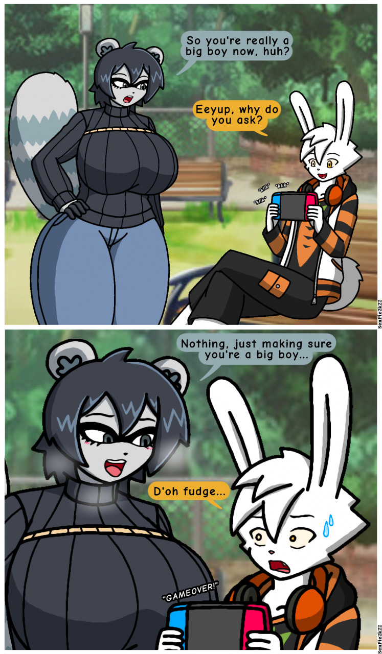 The bunny boy and the MILF raccoon by TheBunnyPie -- Fur Affinity [dot] net