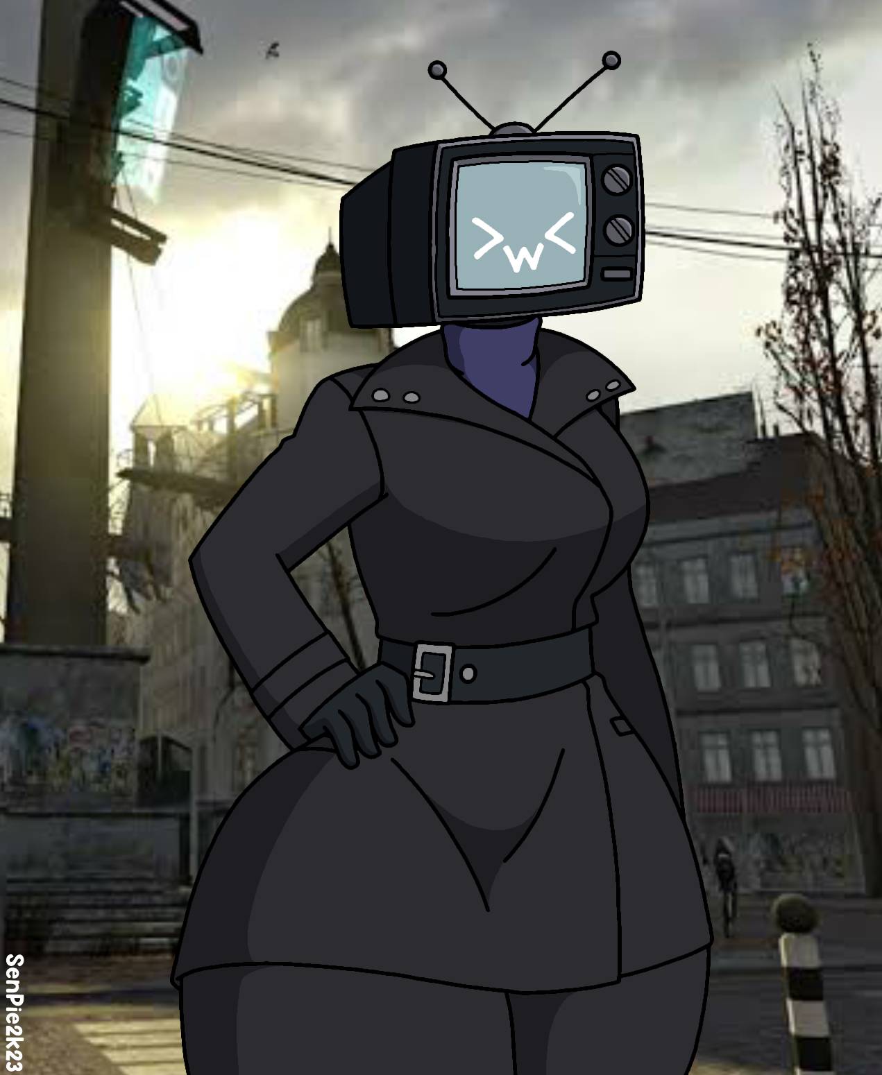 The TV Woman by TheBunnyPie -- Fur Affinity [dot] net