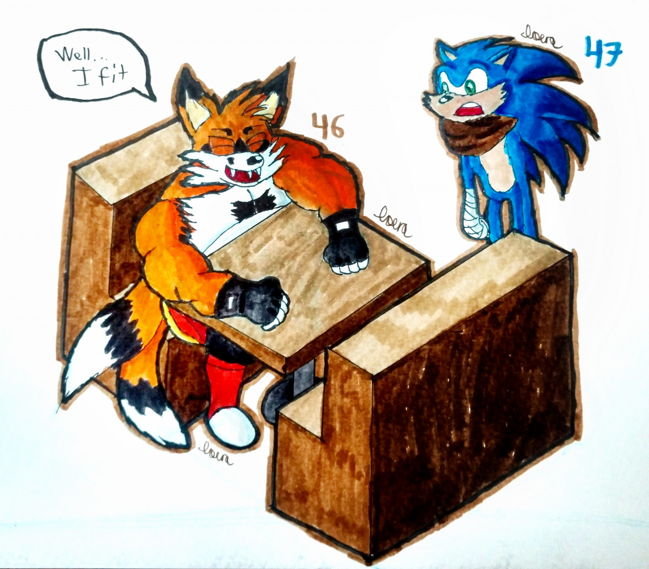 Sonic, Tails, and Knuckles at Sonic by Kitsuoi -- Fur Affinity