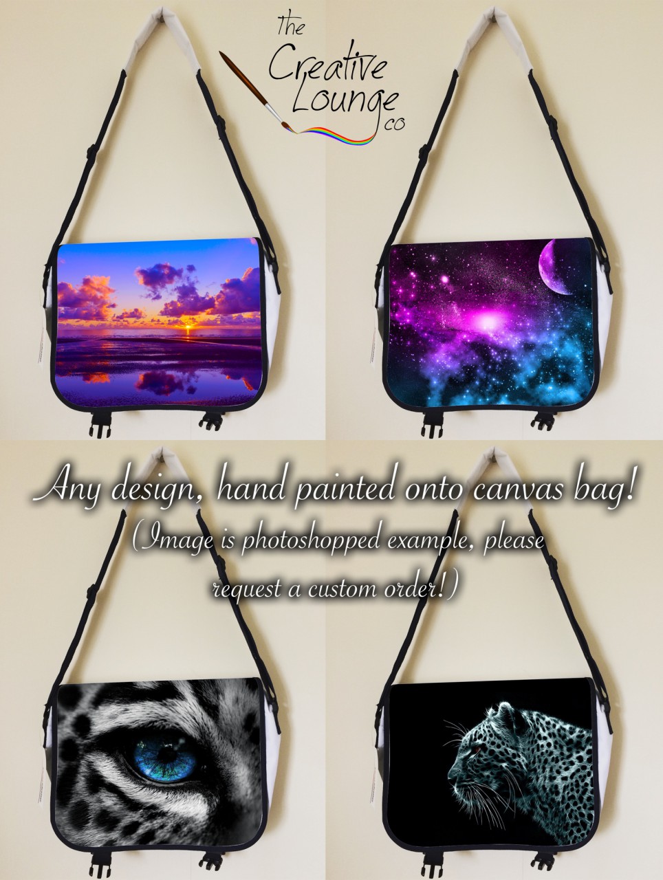 Very Amazing And Creative Hand Painted Bags Designs ~ You Can Make