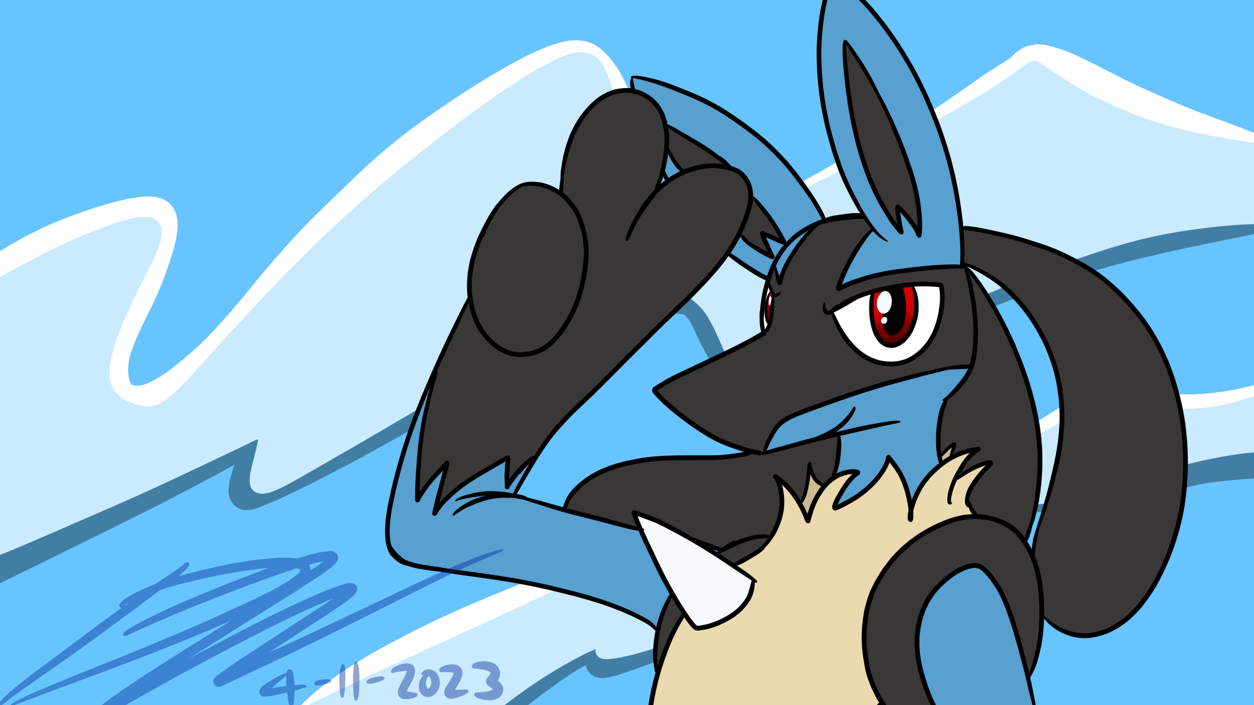 Lucario, anime, pokemon, HD wallpaper