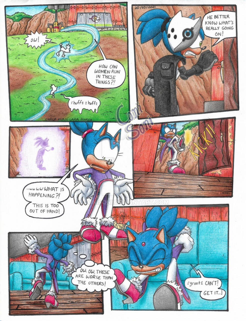 Sonic goes Hyper Sonic Comic Page 3 by drakessj257 on DeviantArt