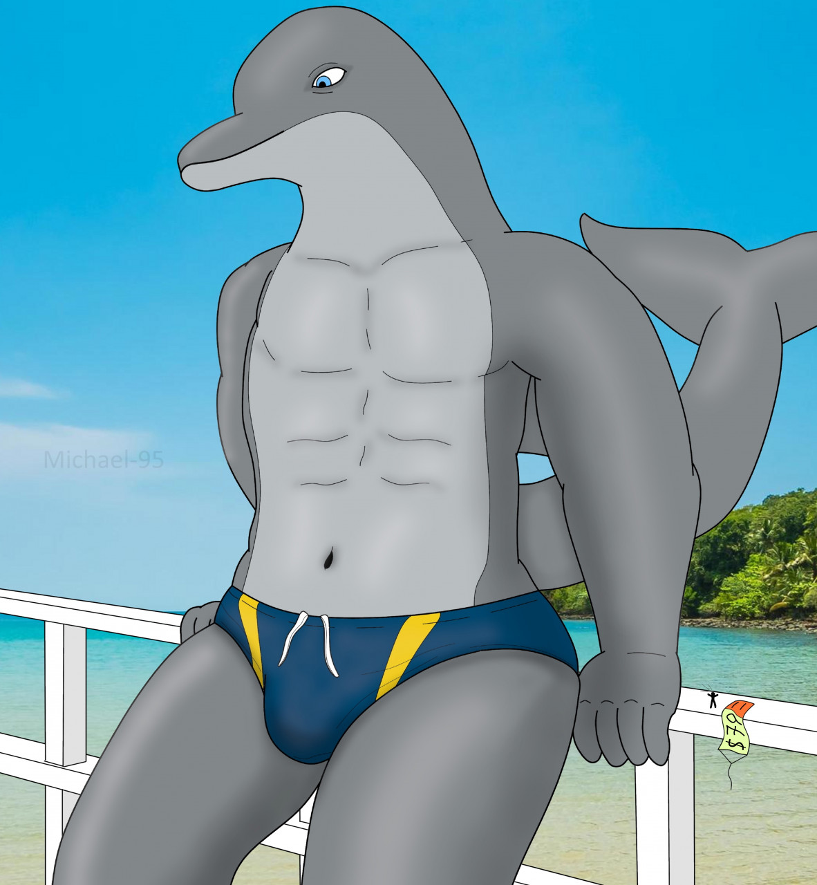 New Speedo (macro dolphin Michael) by TheDolphin195 -- Fur Affinity [dot]  net