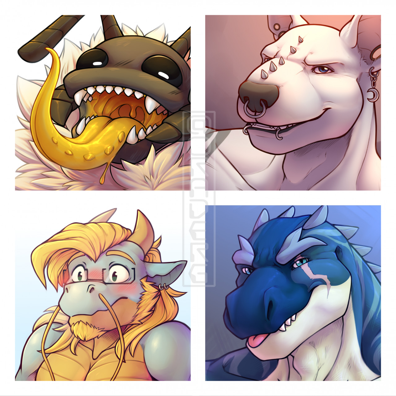 Headshots comms by TheFoxCastle -- Fur Affinity [dot] net