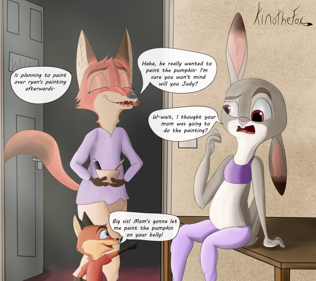 A Pregnant Painting. by TheFoxNinja17 -- Fur Affinity [dot] net