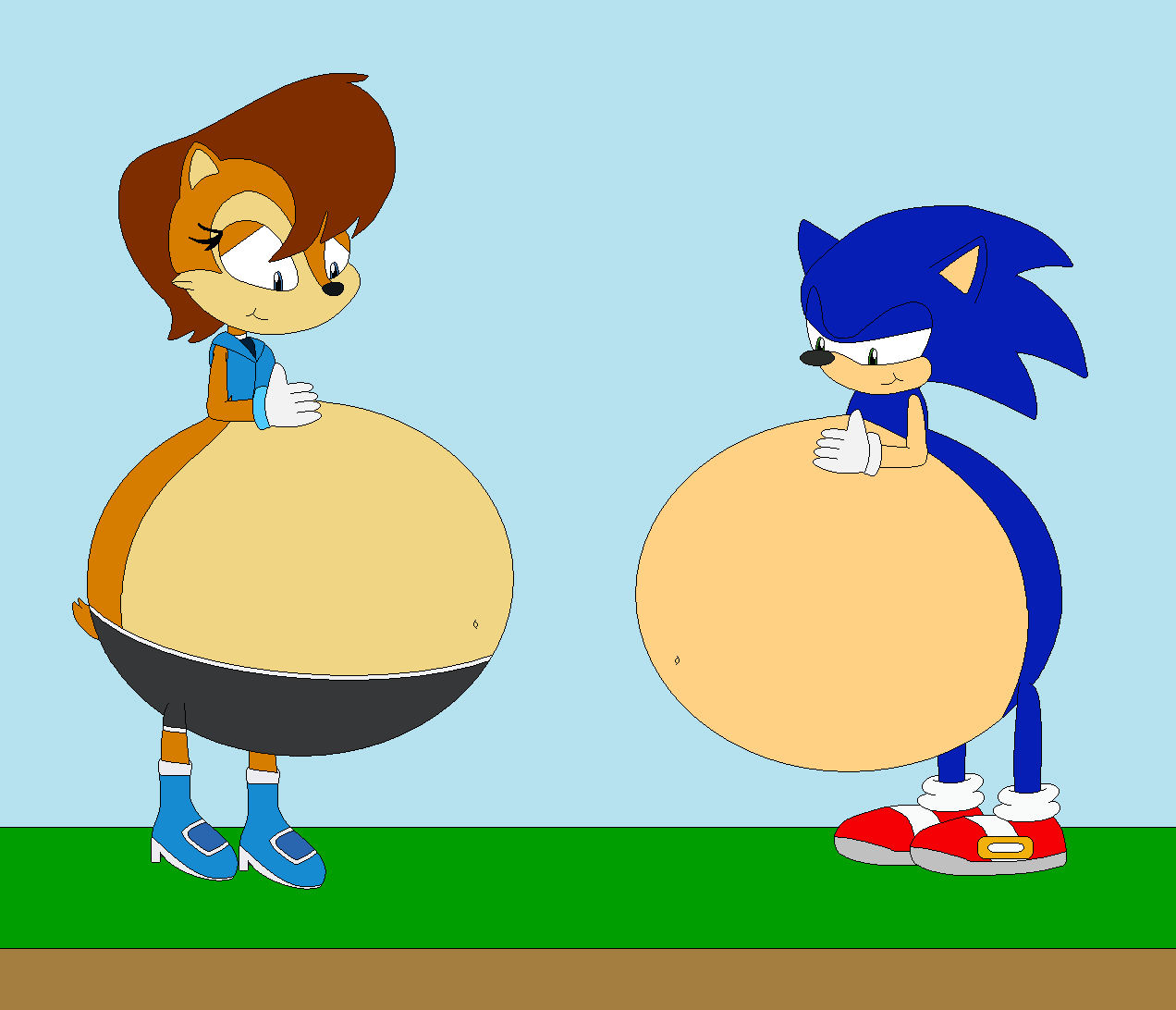 Pregnant sonic characters