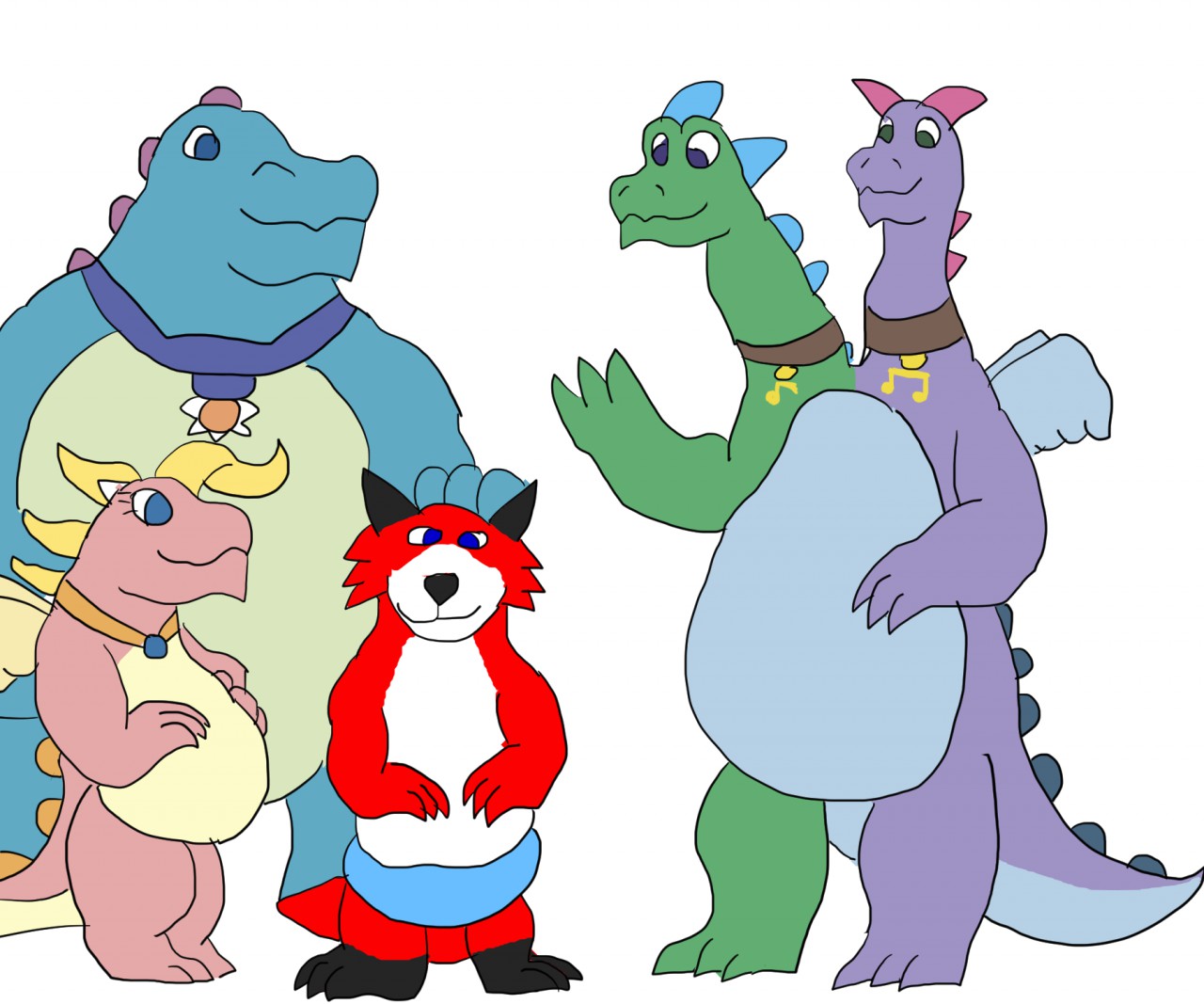 dragon tales characters anime