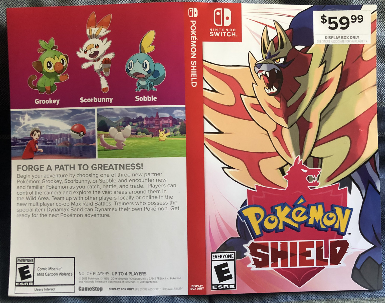 Nintendo Switch Pokemon Shield