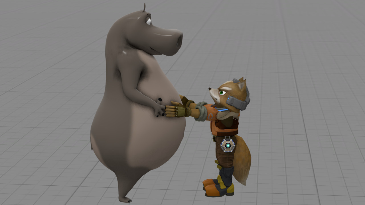 Haha the Animatronic Hippo by TheFoxPrince11 -- Fur Affinity [dot] net