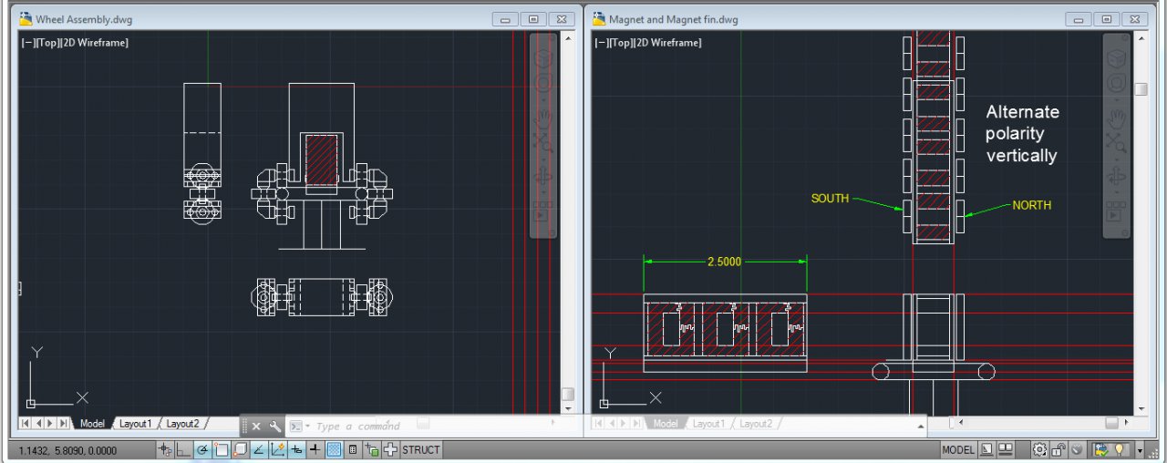 Roller Coaster CAD Wheel Assembly LSM Fin by TheFurryEngineer