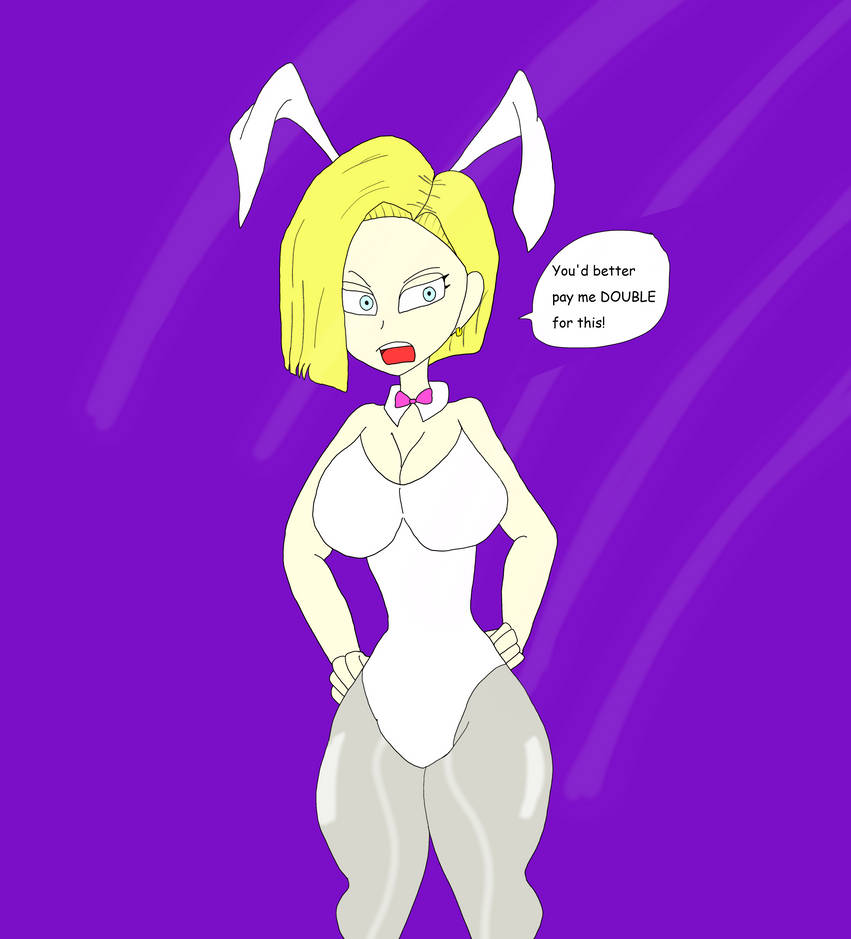 Bunnysuit Android 18 by thefurryfighter2 -- Fur Affinity [dot] net