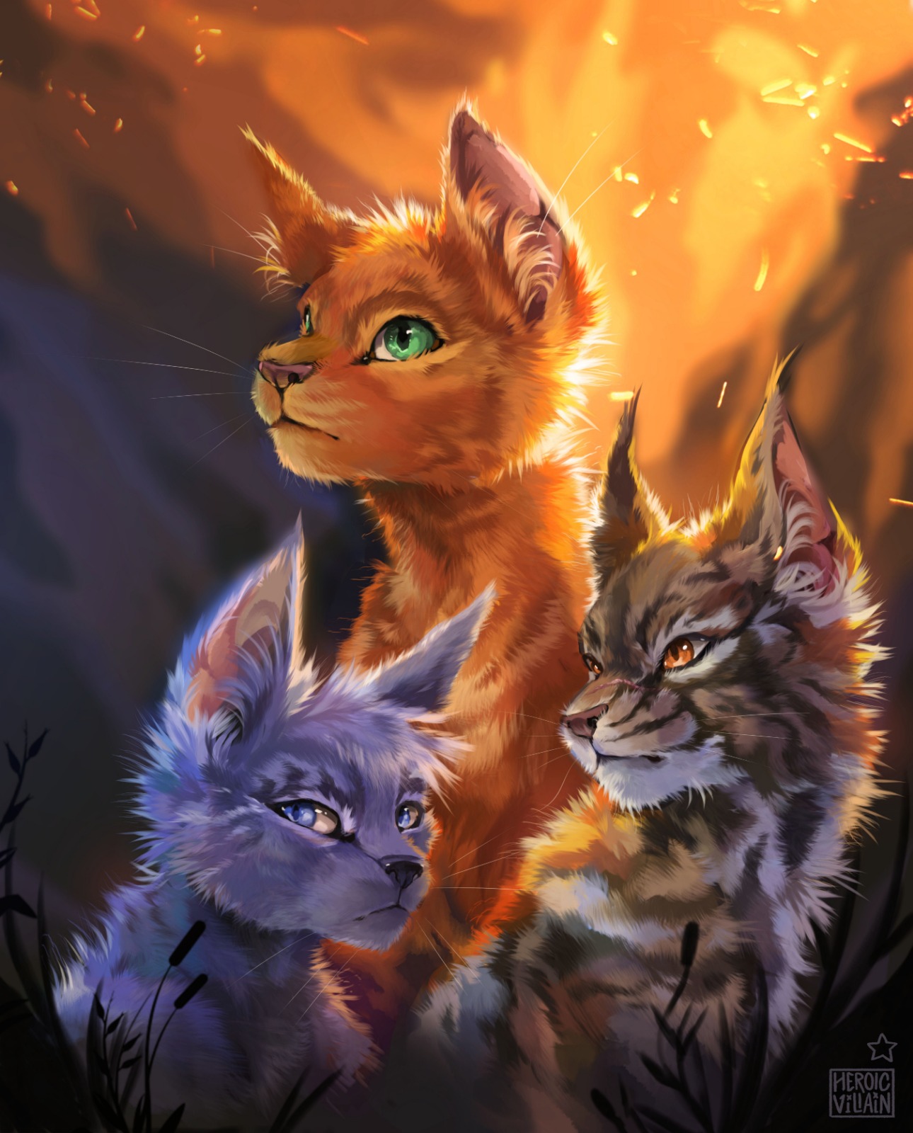 Firestar Warriors Headshot | Art Print