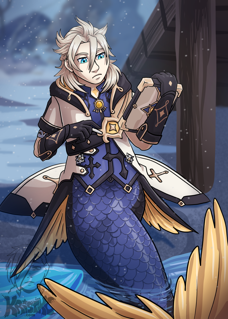 Albedo Merman by TheKC -- Fur Affinity [dot] net