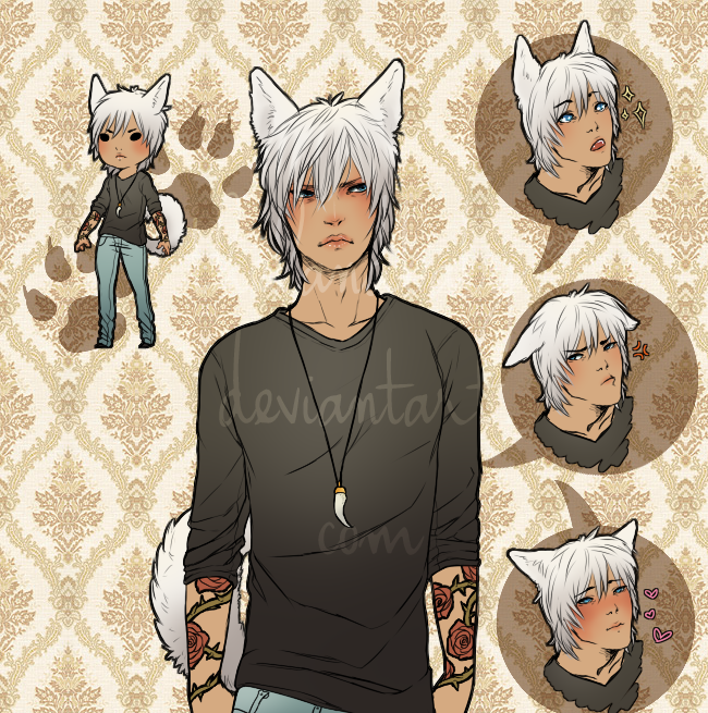 Anime Dog Boy with Puppies by NWAwalrus on DeviantArt
