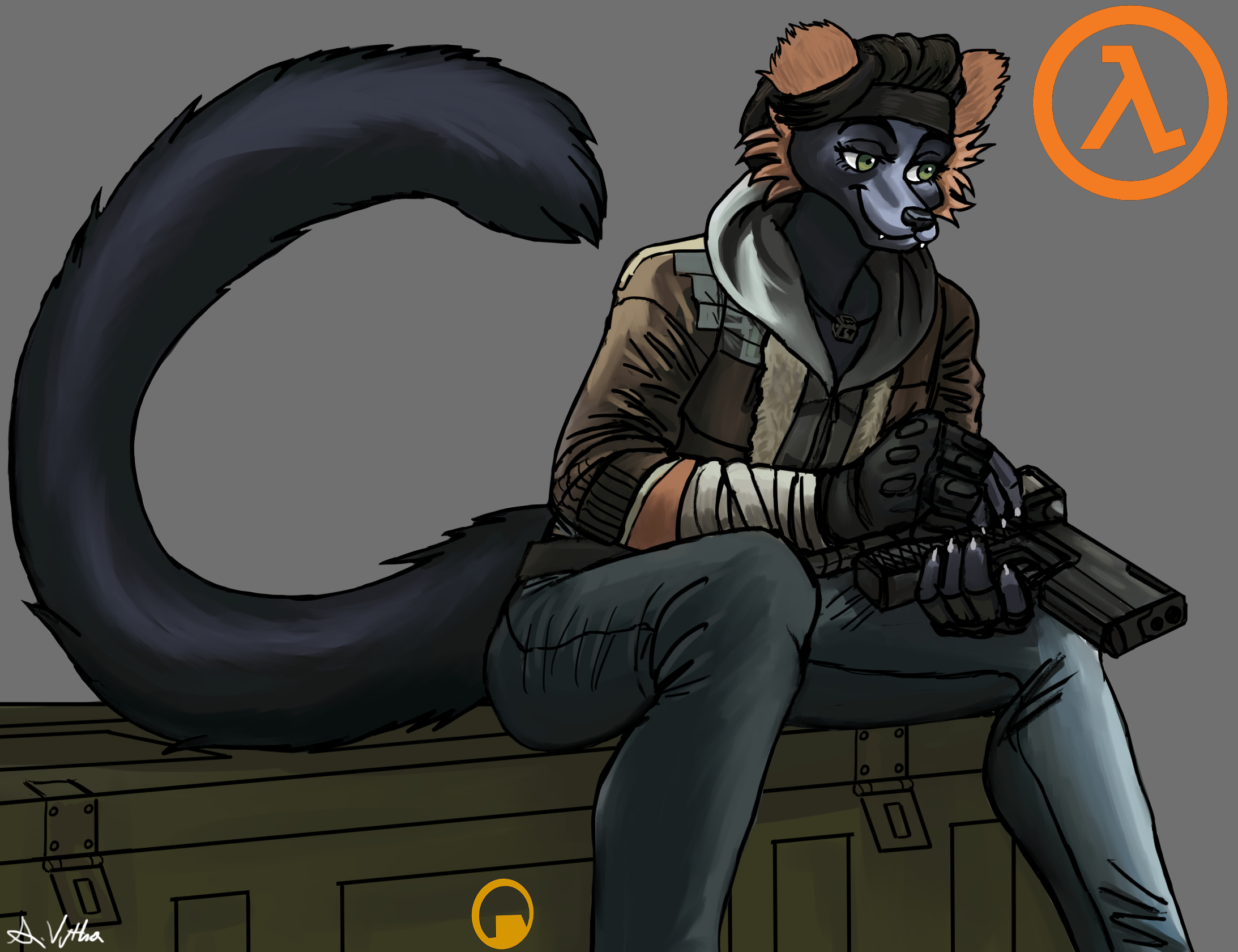 Alyx Vance as a Red Ruffed Lemur - Commission by TheLivingShadow -- Fur  Affinity [dot] net