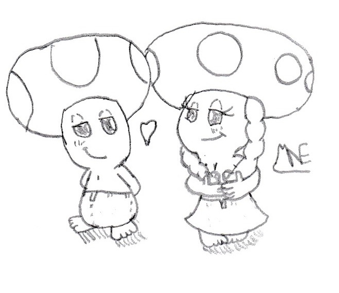 Toad And Toadette Coloring Pages 