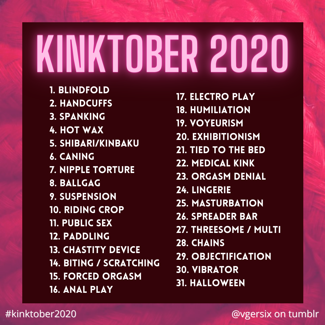 Click to change the View. ✨ KINKTOBER 2020 ✨. 