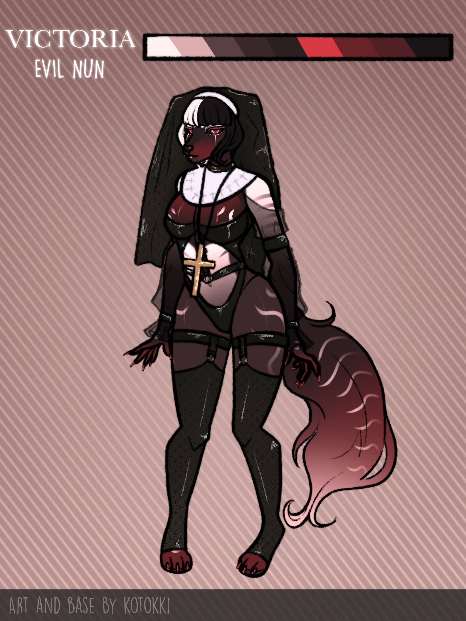 CLOSED Spooky Adoptable - Evil Nun by The_Night_Guardian -- Fur Affinity  [dot] net