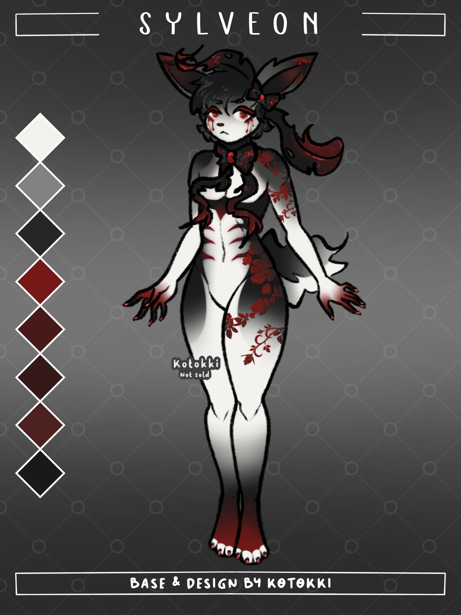 CLOSED Adoptable - Goth Femboy Sylveon by The_Night_Guardian -- Fur  Affinity [dot] net