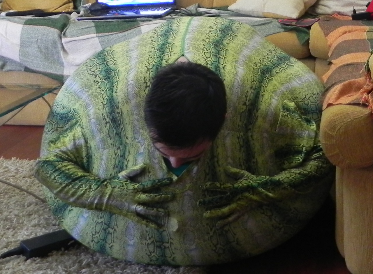 Inflating my snake zentai suit by the_nineth_divine -- Fur Affinity [dot]  net