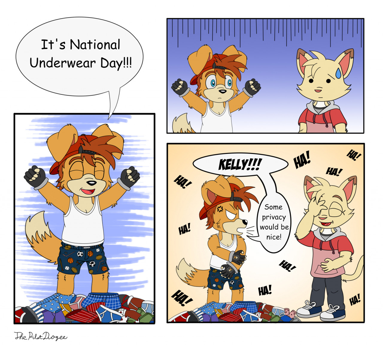 It's National Underwear Day! by ThePilotDogee -- Fur Affinity [dot