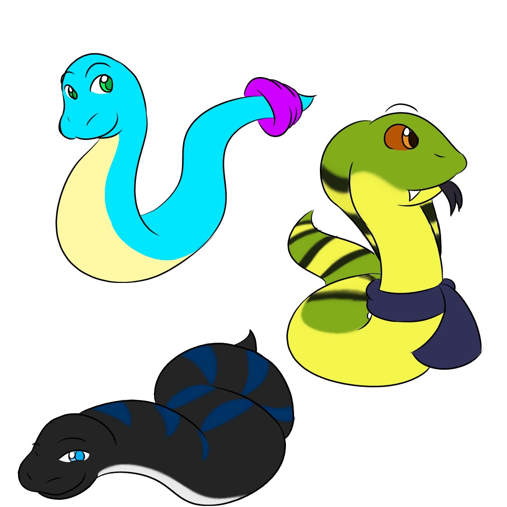 Trio de Snakes by TheRdz3 Fur Affinity dot net