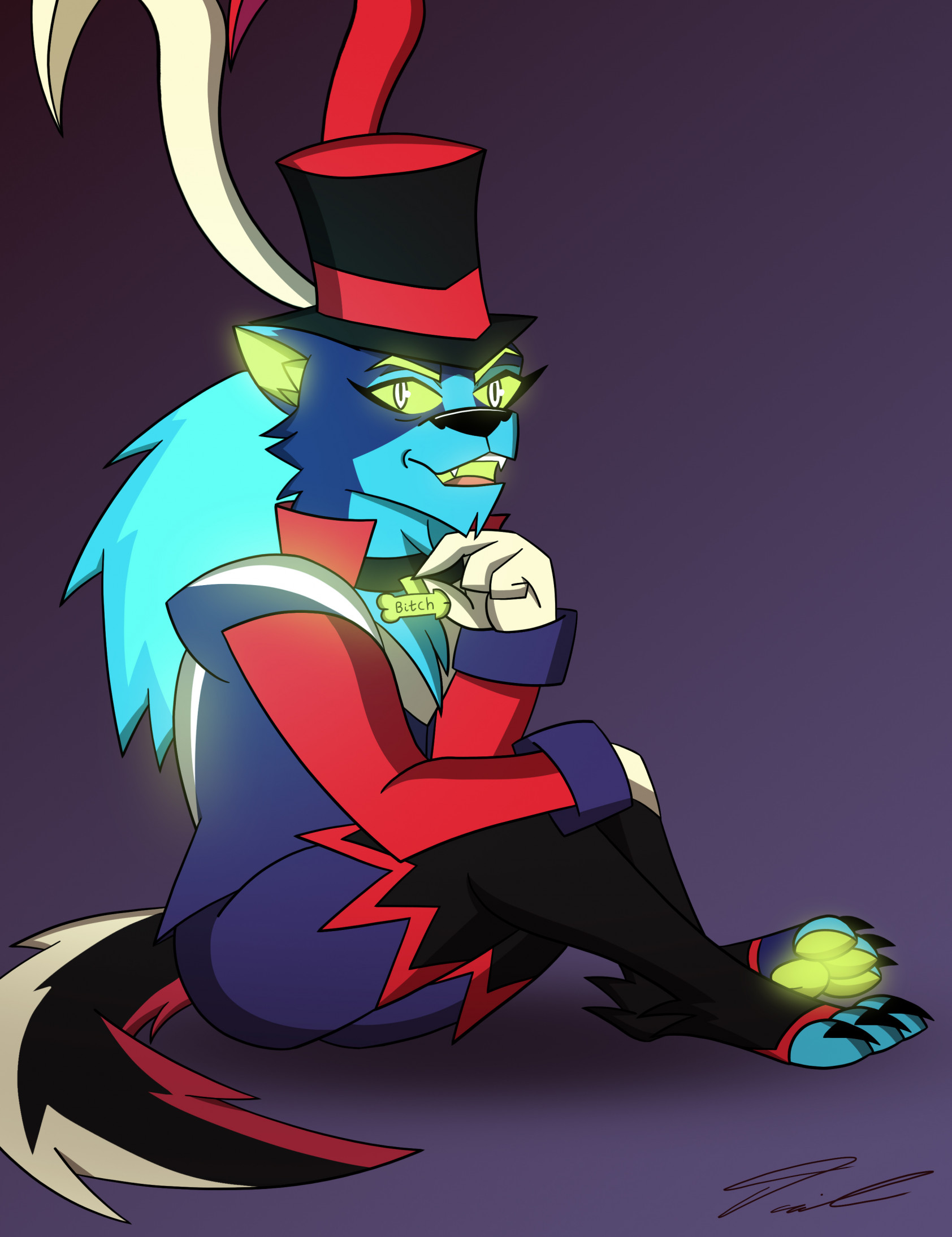 He's just sitting thereMENACINGLY!!! by OzzyLemons -- Fur Affinity [dot]  net