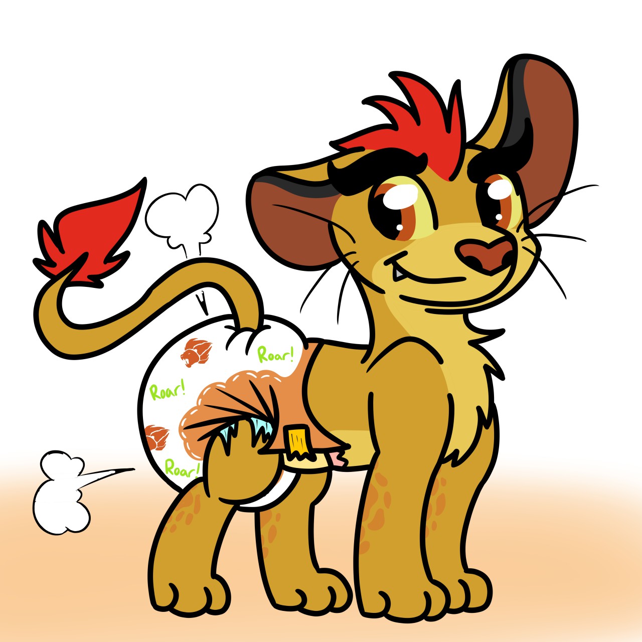 Huggies Lion King diapers front and back by jaime_lion -- Fur Affinity  [dot] net