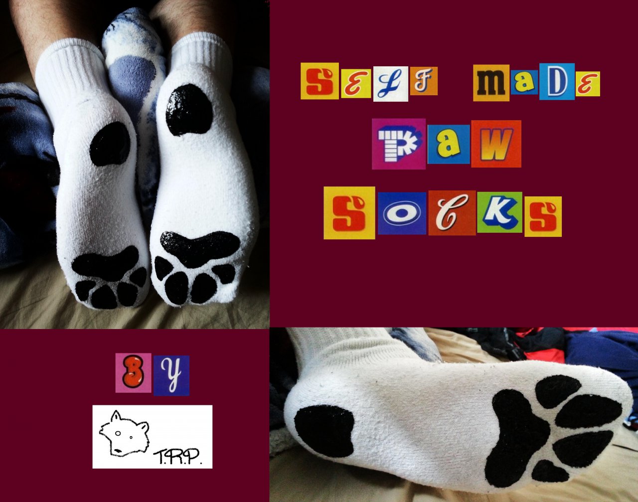 self made paw socks by TheRealPhil -- Fur Affinity [dot] net
