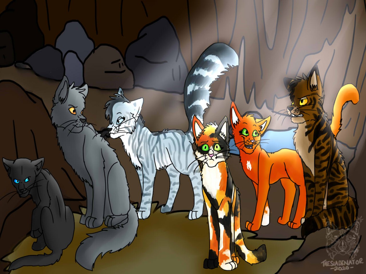 A collection of arts done in 2020 - Warrior Cats