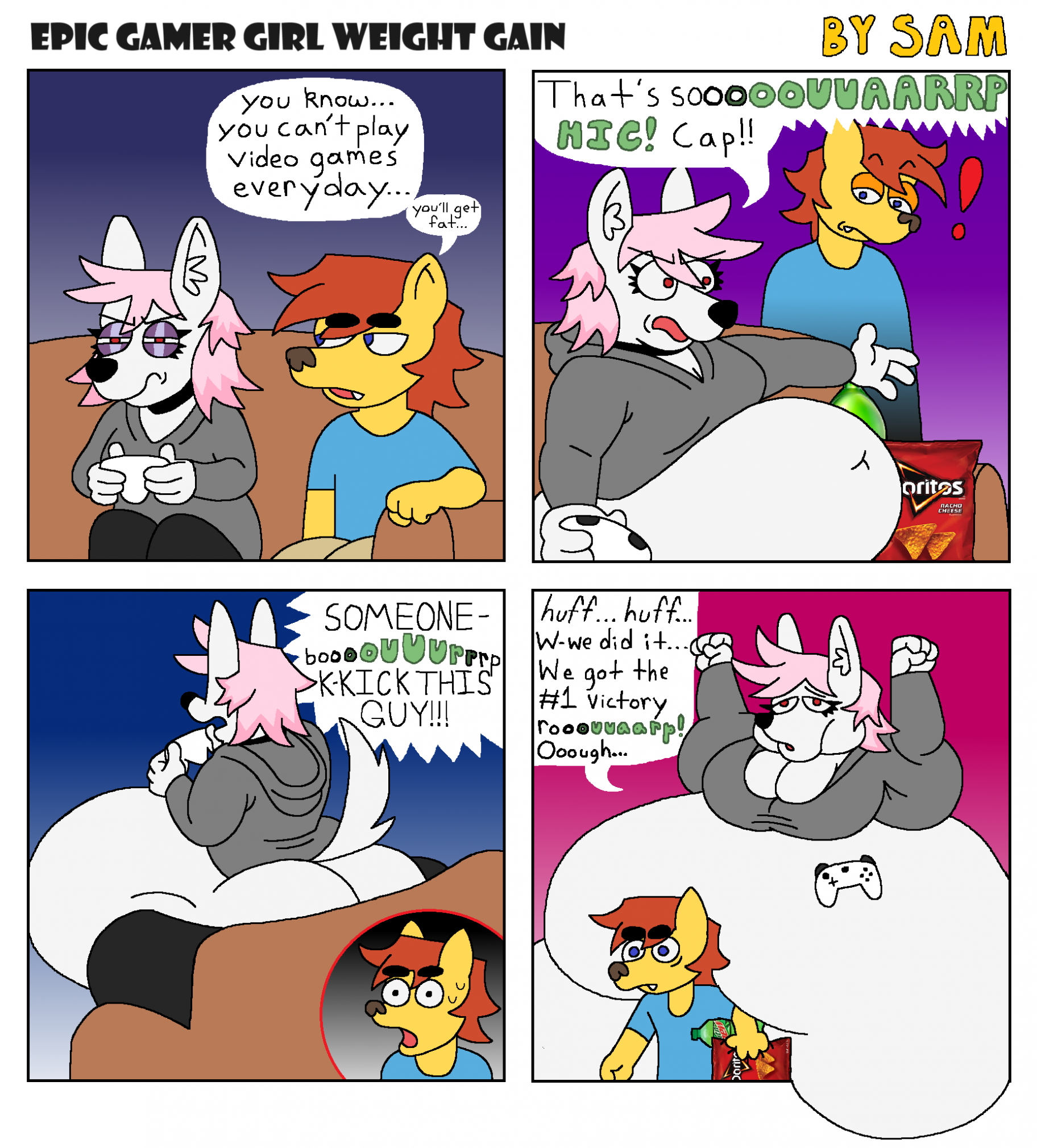 Epic Gamer Girl Weight Gain by TheSonOfSam -- Fur Affinity [dot] net