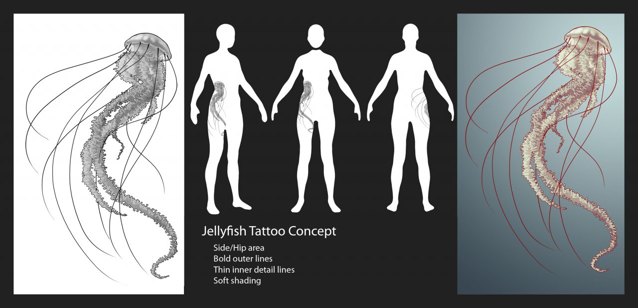 Jellyfish Tattoo by TheStory -- Fur Affinity [dot] net