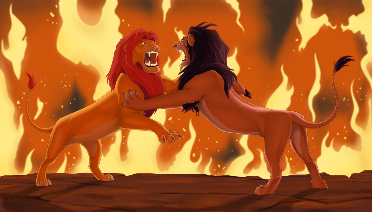 Simba vs scar gif