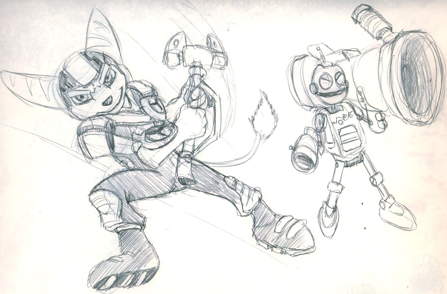 Ratchet and Clank sketch