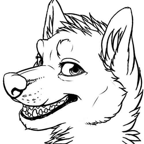 Free canine icon base! (NO SHADING) by TheWhiteFalcon -- Fur Affinity ...