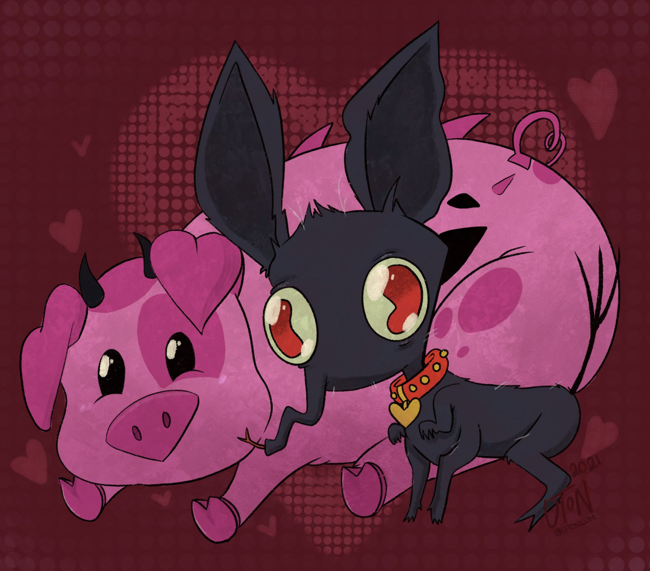 Biggie Cheese and Phantom Furthief by Vindor -- Fur Affinity [dot] net