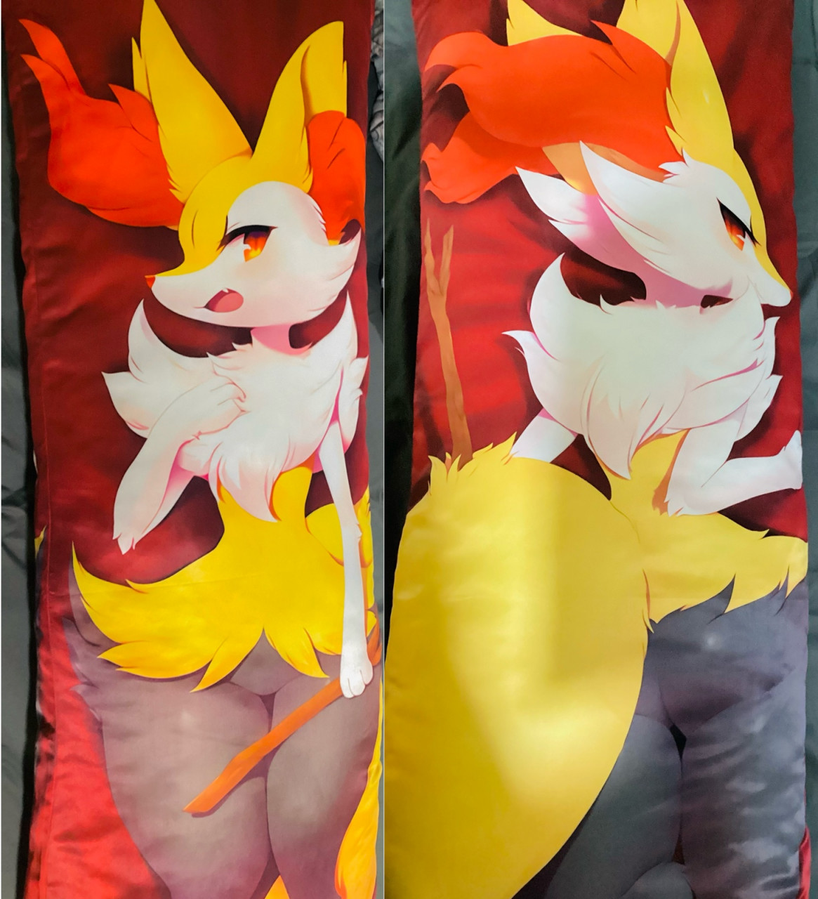 Braixen body pillow