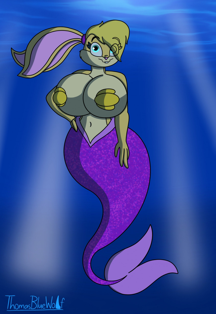 Mermaid Lola Bunny by ThomasBlueWolf -- Fur Affinity [dot] net