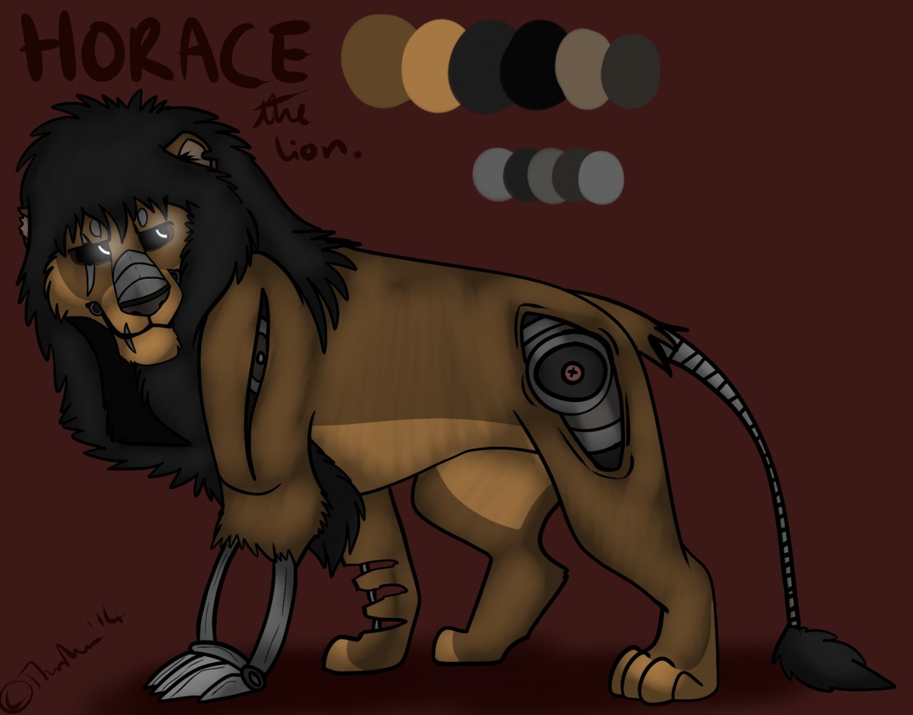 Fnaf lion animatronic