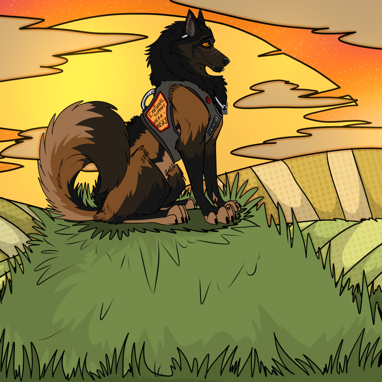 Emotional Support Werewolf ~ by Thrasher -- Fur Affinity [dot] net