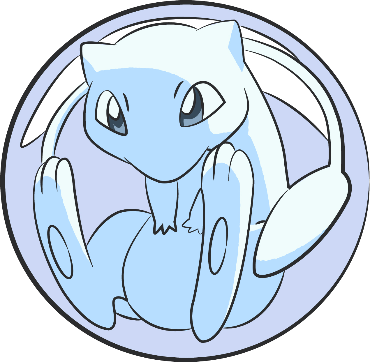Mew - Ai Lineart Practice by ThreefoldFox -- Fur Affinity