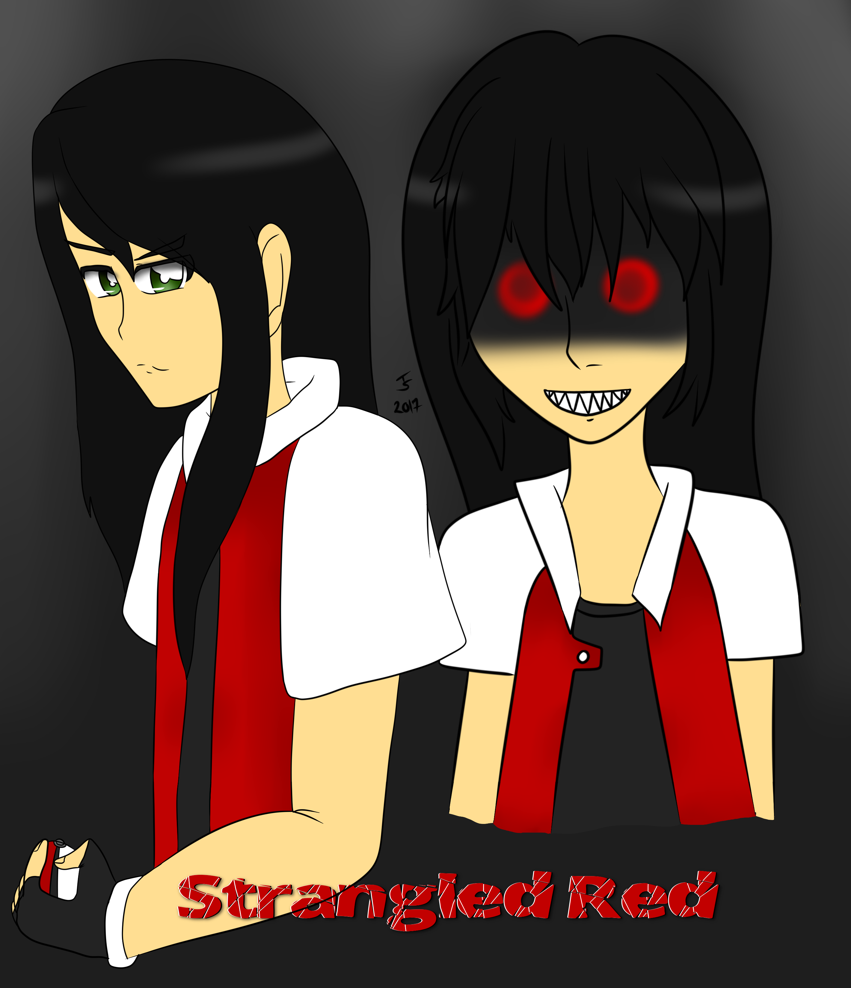 creepypasta strangled red