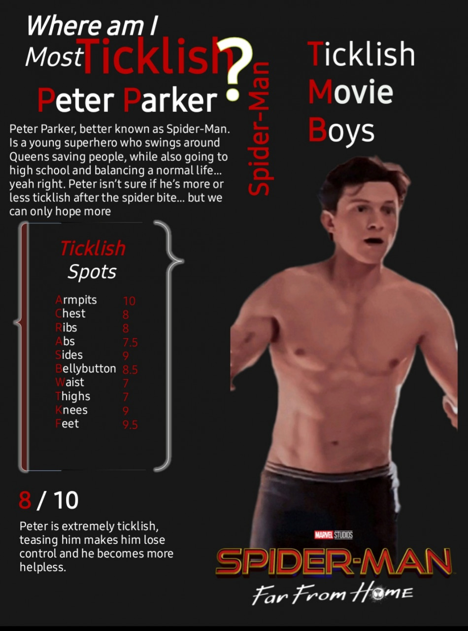 Ticklish Movie Boy - Peter Parker (Tom Holland) by TicklishAnimeBoys -- Fur  Affinity [dot] net