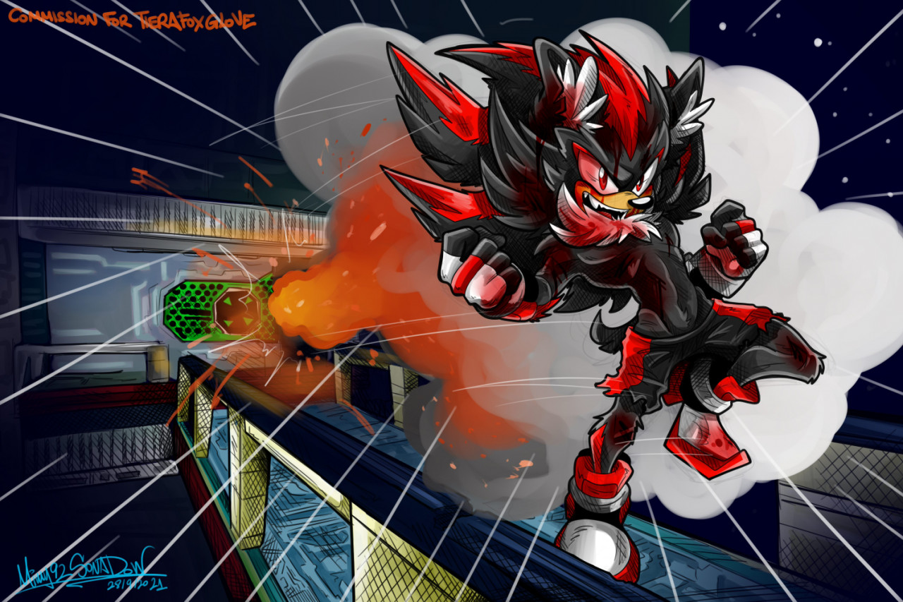 Shadow the hedgehog fanart by UndeadX -- Fur Affinity [dot] net