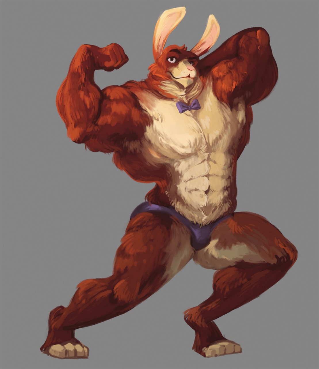 Buff Bunny by HardlyImaginary -- Fur Affinity [dot] net