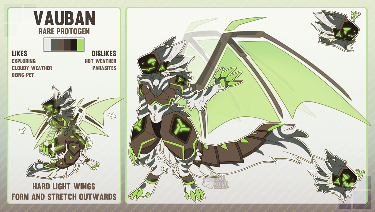 Protogen furry with wings